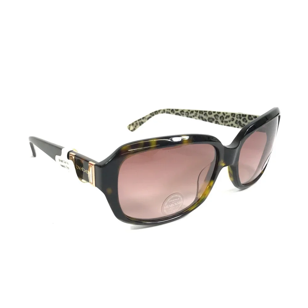 Bebe Sunglasses FINEST BB7080 215 Tortoise Brown Frames with Red Gradient Lenses